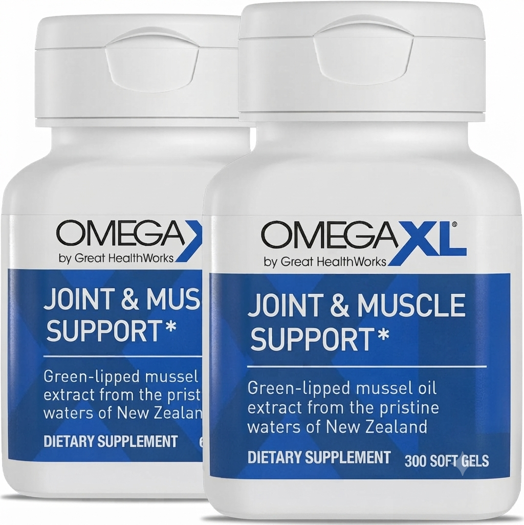 OmegaXL Joint Support | Green-Lipped Mussel Oil | 300 Soft Gels | BUY 1 GET 1 FREE